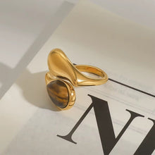 Load image into Gallery viewer, Tiger Eye Statement Ring
