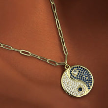 Load image into Gallery viewer, Balance and Harmony - Cz Yin Yang Necklace
