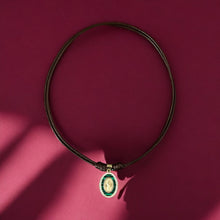 Load image into Gallery viewer, A Powerful Symbol of Faith and Healing Malachite Religious Choker
