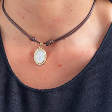 Load image into Gallery viewer, Attract Peace and Love: Mother of Pearl Sacred Heart Necklace
