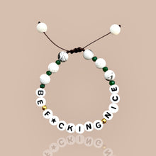 Load image into Gallery viewer, Be Nice Howlite Beaded Bracelet
