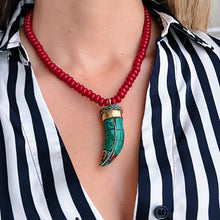 Load image into Gallery viewer, Symbol of Strength &amp; Protection - Big Horn Necklace
