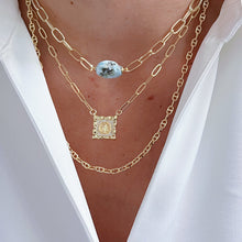 Load image into Gallery viewer, CZ Scapular Necklace displayed on a white background.
