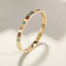 Load image into Gallery viewer, Colorful Cz Hinge Bangle
