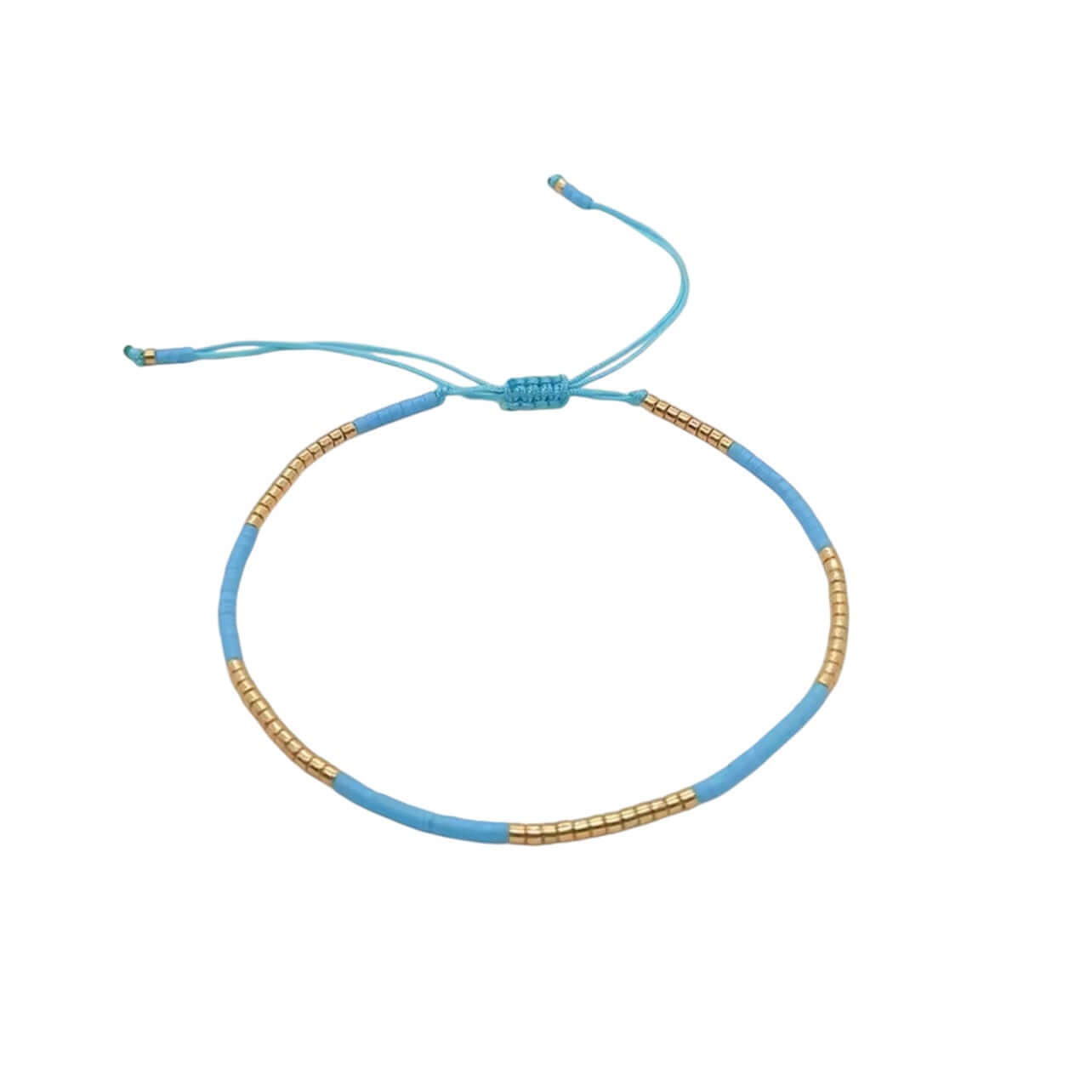 Blue Miyuki Bead Bracelet