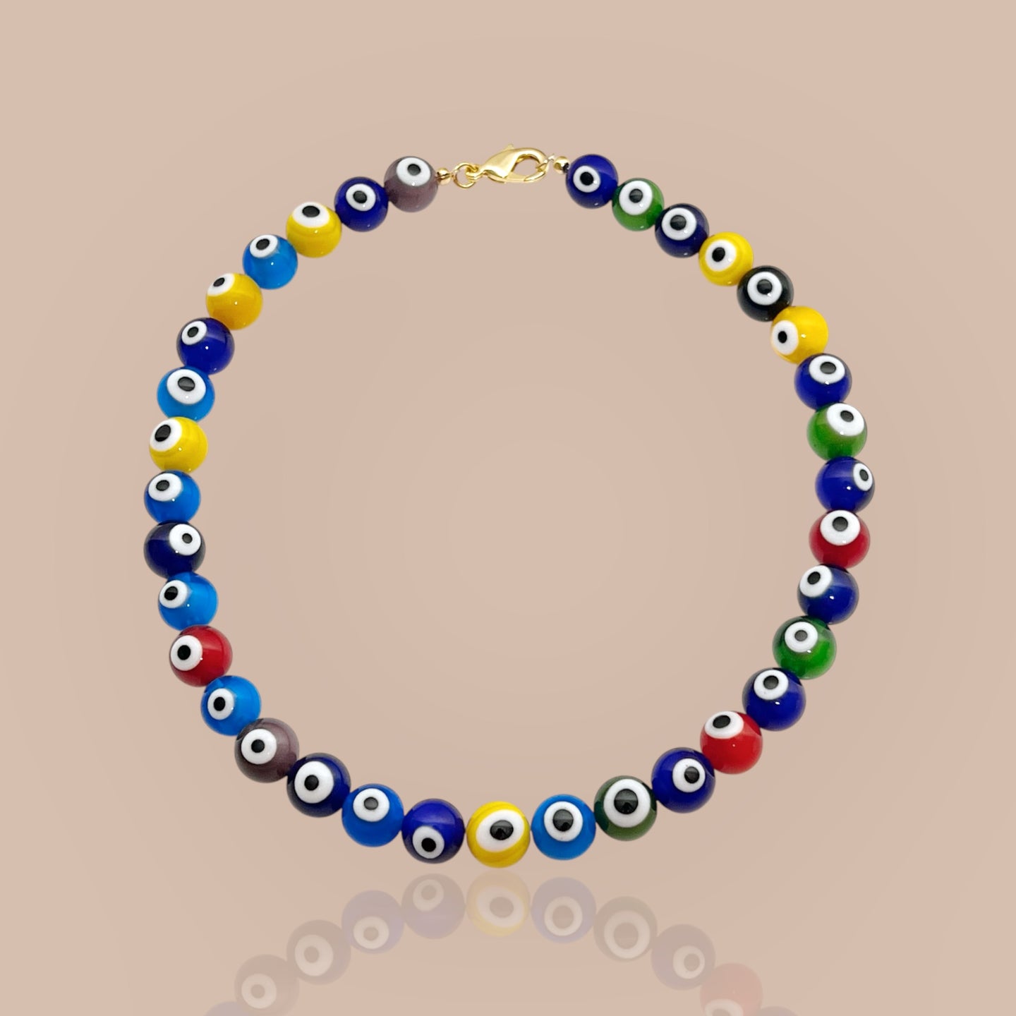 Multi Evil Eye Bead Necklace