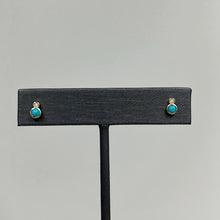 Load image into Gallery viewer, Tiny Turquoise Stud Earrings
