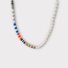 Load image into Gallery viewer, Nude Colorful Beaded Freshwater Pearl Choker
