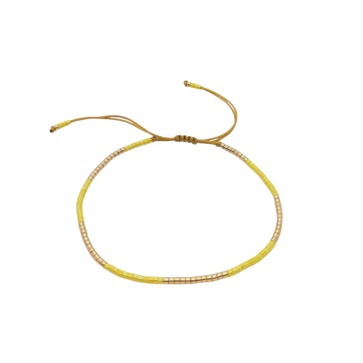 Yellow Miyuki Bead Bracelet