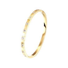 Load image into Gallery viewer, Gold Cz Hinge Bangle 💧
