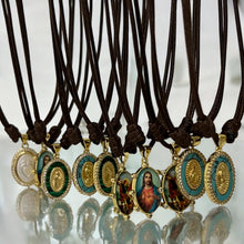 Load image into Gallery viewer, A Powerful Symbol of Faith and Healing Malachite Religious Choker
