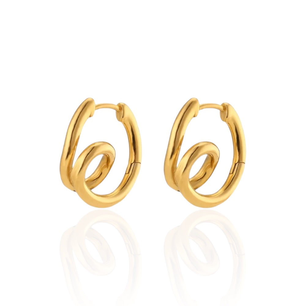 Twisted Hoop Earrings