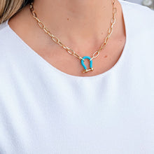 Load image into Gallery viewer, Attract Good Luck - Horseshoe Front Clasp Necklace
