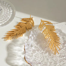 Load image into Gallery viewer, Statement Leaf Earrings
