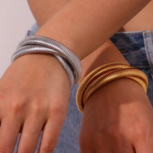 Load image into Gallery viewer, Silver Triple Tubogas Bracelet

