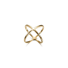 Load image into Gallery viewer, Gold Crossover Ring 💧
